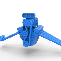 Engine of Vintage Funny Car Scale 1:25 - Thumbnail 4