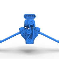 Engine of Vintage Funny Car Scale 1:25 - Thumbnail 5