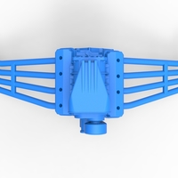 Engine of Vintage Funny Car Scale 1:25 - Thumbnail 7