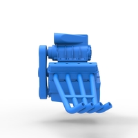 Engine of Vintage Funny Car Scale 1:25 - Thumbnail 8