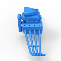 Engine of Vintage Funny Car Scale 1:25 - Thumbnail 9