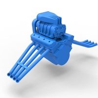 Engine of Vintage Funny Car Scale 1:25 - Thumbnail 10