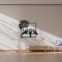 Birds on a Tree Branch Wall Decor - Thumbnail 4