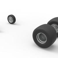 Wheel Set of Vintage Funny Car Scale 1:25 - Thumbnail 7