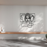 Continuous Line Female Portrait - Thumbnail 2