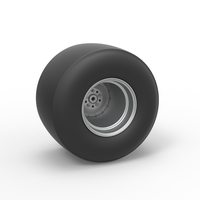 Rear wheel of Vintage Funny Car Scale 1:25 - Thumbnail 1