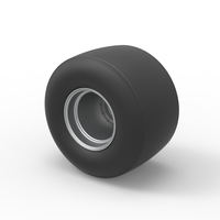 Rear wheel of Vintage Funny Car Scale 1:25 - Thumbnail 7