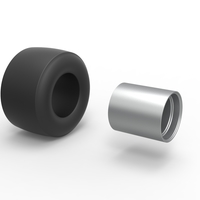 Rear wheel of Vintage Funny Car Scale 1:25 - Thumbnail 9