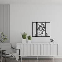 Minimalist Woman Line Art Wall Decor - Thumbnail 1