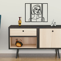 Minimalist Woman Line Art Wall Decor - Thumbnail 3