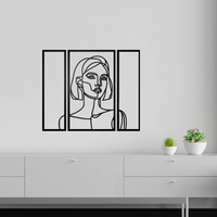 Minimalist Woman Line Art Wall Decor - Thumbnail 4