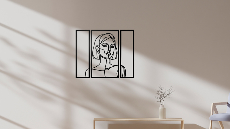 Minimalist Woman Line Art Wall Decor