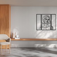 Minimalist Woman Line Art Wall Decor - Thumbnail 7