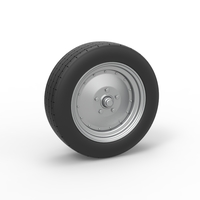 Front wheel of Vintage Funny Car Scale 1:25 - Thumbnail 1