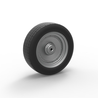 Front wheel of Vintage Funny Car Scale 1:25 - Thumbnail 8