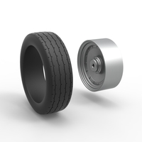 Front wheel of Vintage Funny Car Scale 1:25 - Thumbnail 10