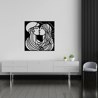Kissing Couple Wall Decor - Thumbnail 3