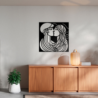 Kissing Couple Wall Decor - Thumbnail 6