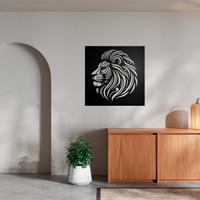 Stylized Lion Head Wall Decor - Thumbnail 5