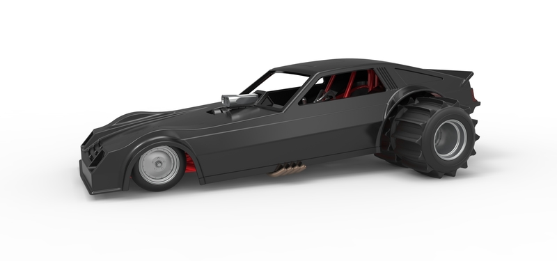 Vintage Funny Car for Sand drag racing Scale 1:25