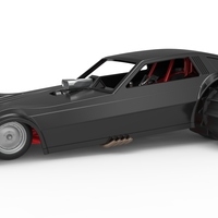 Vintage Funny Car for Sand drag racing Scale 1:25 - Thumbnail 1