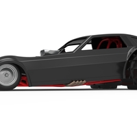 Vintage Funny Car for Sand drag racing Scale 1:25 - Thumbnail 2