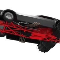 Vintage Funny Car for Sand drag racing Scale 1:25 - Thumbnail 3