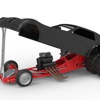 Vintage Funny Car for Sand drag racing Scale 1:25 - Thumbnail 18