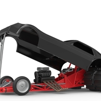 Vintage Funny Car for Sand drag racing Scale 1:25 - Thumbnail 19