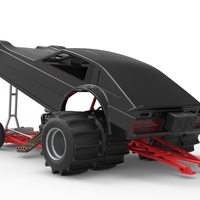 Vintage Funny Car for Sand drag racing Scale 1:25 - Thumbnail 23