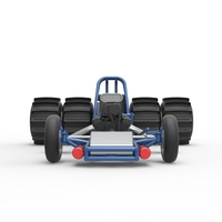 Vintage Funny Car Base for Sand drag racing Scale 1:25 - Thumbnail 7