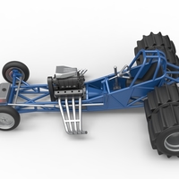 Vintage Funny Car Base for Sand drag racing Scale 1:25 - Thumbnail 10