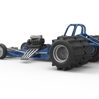 Vintage Funny Car Base for Sand drag racing Scale 1:25 - Thumbnail 13