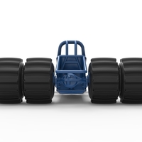 Vintage Funny Car Base for Sand drag racing Scale 1:25 - Thumbnail 15