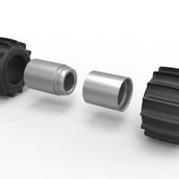 Rear wheel of Vintage Funny Car for Sand drag racing 1:25 - Thumbnail 9