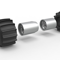 Rear wheel of Vintage Funny Car for Sand drag racing 1:25 - Thumbnail 10