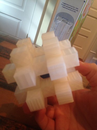 Ball in a Cage Puzzle 3D Print 58262
