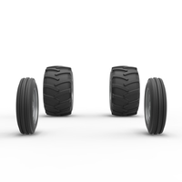 Wheel Set of Vintage Pulling Funny car Scale 1:25 - Thumbnail 4