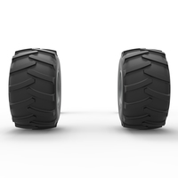 Wheel Set of Vintage Pulling Funny car Scale 1:25 - Thumbnail 9