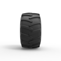 Rear wheel of Vintage Pulling Funny car Scale 1:25 - Thumbnail 4