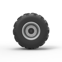 Rear wheel of Vintage Pulling Funny car Scale 1:25 - Thumbnail 5