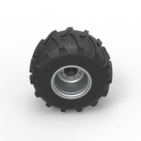 Rear wheel of Vintage Pulling Funny car Scale 1:25 - Thumbnail 6