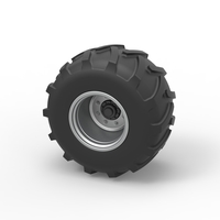 Rear wheel of Vintage Pulling Funny car Scale 1:25 - Thumbnail 7