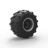 Rear wheel of Vintage Pulling Funny car Scale 1:25 - Thumbnail 9