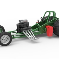 Vintage Pulling Funny car Base Scale 1:25 - Thumbnail 1