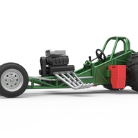 Vintage Pulling Funny car Base Scale 1:25 - Thumbnail 2