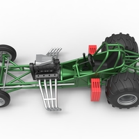 Vintage Pulling Funny car Base Scale 1:25 - Thumbnail 10