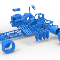 Vintage Pulling Funny car Base Scale 1:25 - Thumbnail 16