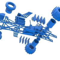 Vintage Pulling Funny car Base Scale 1:25 - Thumbnail 18