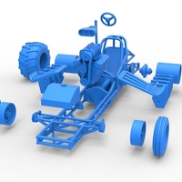 Vintage Pulling Funny car Base Scale 1:25 - Thumbnail 19